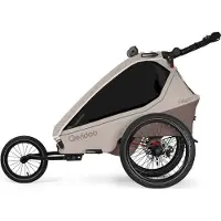 Qeridoo Kidgoo 1 Pro Gen 2 - Kinderfahrradanhänger für 1 Kind