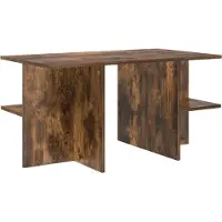 vidaXL Couchtisch Geräucherte Eiche 87 x 50 x 45 cm Holzwerkstoff