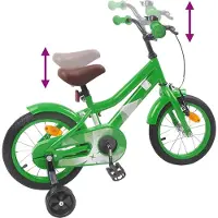 vidaXL Kinderfahrrad 16 Zoll für 4-6 Jahre alt Grün