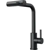 OEM Schwarze Küchenarmatur, Hochdruck, ausziehbar, 360° Drehbar, Einhebel