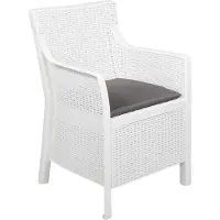 vidaXL Sessel Weiß PP