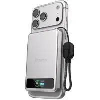 Bmx BMX, MagSafe Powerbank SolidSafe 5000mAh Qi2 15W LCD Display USB-C, Silber