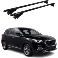 Omac Menabo Dachträger Grundtäger für MG HS 2018-2025 75kg Aluminium Schwarz 2 tlg