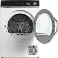 Sharp KD-NHA8S6GW1D-DE Wärmepumpentrockner, 8 kg, BubbleDrum, LED-Trommellicht, WaveCabinet, 15 Programme