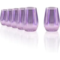 Stölzle 6x Lausitz Mirrors Multifunktionsbecher Violett