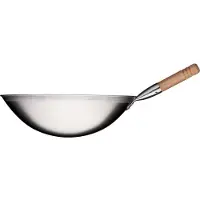Stalgast Wok-Pfanne, Edelstahl gebürstet, 400x120 mm (ØxH)