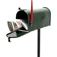 Helloshop26 Us mailbox - amerikanisches Design, grüne Briefkastenständer für Post 16_0000337