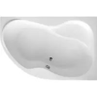 Aqualine Raumspar Badewanne 150 x 105 x 45 cm, CIDLINA, rechts, weiß