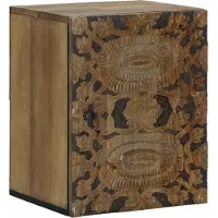 vidaXL Badezimmer Hängeschrank mit Speicher Braun 38 x 33,5 x 48 cm