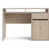 Ebuy24 Fula Schreibtisch 1 Schublade und 1 Tür Hickory-Nachbildung.