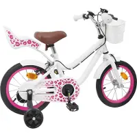 vidaXL Kinderfahrrad Mit Stützrädern 12 Zoll für 2-4 Jahre alt Weiß