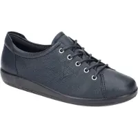 Ecco Soft 2.0 Veterschoenen Laag - Blauw - Maat 36