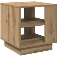 vidaXL Couchtisch Artisan-Eiche 40x40x43 cm Holzwerkstoff