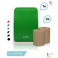 Blanc HYGIENIC SET: Handtuchrollenspender SENSOR, berührungslos, Blanc Cosmos verschied. Farben + 2 Handtuchrollen ECO-Natural - PRODUKTSET