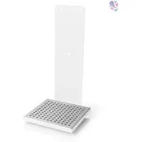 Blanc HYGIENIC Wandhalterung Cosmos aus Edelstahl mit Auffangschale in versch. Farben für Desinfektions-/Seifenspender SENSOR Cosmos