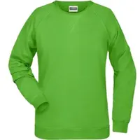 James & nicholson Damen Raglan Sweater Sweatshirt 8021 lime green XXL