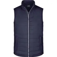 James & nicholson Herren Steppweste JN1136, navy-blau, Größe L - navy - L