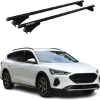 Menabo Grundträger Dachträger für Ford Focus Active 2019-2025 ABE Alu Schwarz 2x