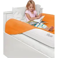 Famanu Aufblasbare Bettkante Doppelpack - Doppelte Fallschutz für Kinder ab 2 Jahren, Weiß, 122 x 18 x 10 cm