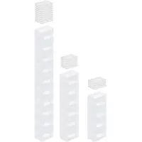 Proregal MegaDeal 20x Transparenter Eurobehälter BasicLine mit geschlossenem Griff und Klickdeckel | HxBxT 22x20x30cm | 9,4 Liter | Eurobox