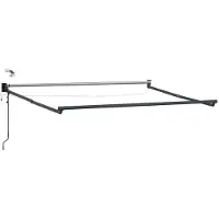 vidaXL Elektrisches Markisenrahmen Anthrazit 3 x 2,5 m Aluminium