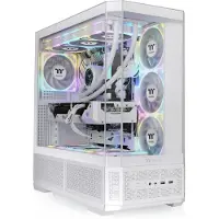 Thermaltake View 370 TG ARGB, Midi Tower, PC, Weiß, ATX, EATX, micro ATX, Mini-ITX, SPCC, Gehärtetes Glas, Gaming