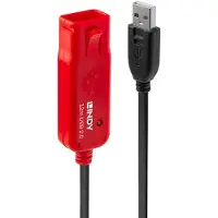 Lindy 42782, 12 m, USB A, USB A, USB 2.0, 0,48 Gbit/s, Schwarz