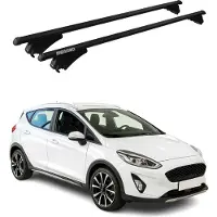 Menabo Grundträger Dachträger für Ford Fiesta Active 2018-2024 ABE Alu Schwarz