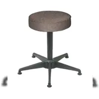 Proregal Drehspindel-Hocker Atlanta | Sitzhöhe 47-61cm | Tragfähigkeit 110kg | Polstersitze | Stahl-Fußkreuz mit Gleiter | Anthrazit