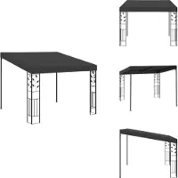 vidaXL Wand-Pavillon 3x3x2,5 m Anthrazit - Pavillons & Partyzelte