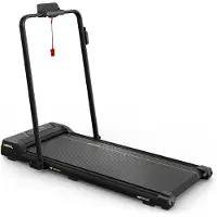 Hop-Sport HOP SPORT Laufband für Zuhause 2in1 HS-950WP, Walking Pad klappbar mit LED Anzeige, Treadmill für Zuhause und Büro mit Neigung, Bluetooth, bis 12 km/h