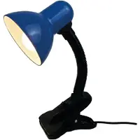 Luxus Europe - Schreibtischlampe Toby Blau - Leselampe – Schreibtischleuchte