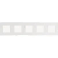 Züblin 241-76005 5 fach Rahmen, 71 mm Mittenabstand, Niko Pure liquid snow white 24176005