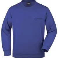 James & nicholson Unisex Sweater mit Brusttasche Sweatshirt JN924 royal 3XL