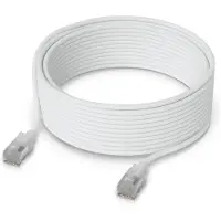 Ubiquiti UACC-Cable-Patch-EL-C6A-8M-W, 8 m, Cat6a, RJ-45, RJ-45, Durchscheinend, Weiß