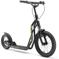 Star Scooter Tretroller Kinderroller ab 8 Jahre | 16 Zoll 12 Zoll Mixed Edition | Schwarz