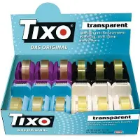 TIXO Klebeband und Abroller Farbig sortiert 15 mm