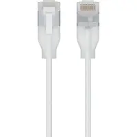 Ubiquiti UACC-Cable-Patch-EL-C6A-2M-W, 2 m, Cat6a, RJ-45, RJ-45, Durchscheinend, Weiß