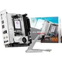MSI B850I EDGE TI WIFI, AMD, Sockel AM5, AMD Ryzen 7000 Series, AMD Ryzen 8000 Series, AMD Ryzen 9000 Series, Sockel AM5, DDR5-SDRAM, 128 GB