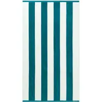 Gant Strandtuch - STRIPE BEACH TOWEL, Duschtuch, Frottee, Bio-Baumwolle, Streifen Aquablau / 100x180cm