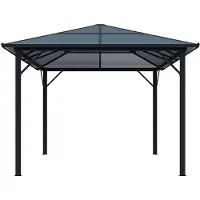 Vente-unique [NEUE VERSION] Aluminium-Gartenpavillon 3 x 3,95 m, 11,8 m² – RADELA