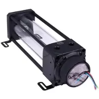 Alphacool PUM Eisbecher Aurora D5 Acetal/Glas - 250mm mit D5 VPP655 PWM Pumpe