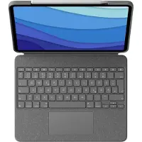 Logitech Combo Touch - Tastatur und Foliohülle - mit Trackpad - QWERTZ - Deutsch - Oxford Gray