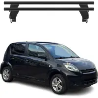 Menabo Dachträger Grundträger für Daihatsu Sirion M300 2004-2011 Alu Schwarz