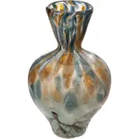 Gilde Tischvase "Vase Bronko", braun, B:15cm H:24cm T:15cm Ø:15cm, Glas, Vasen, Tischvase