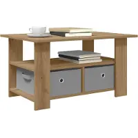 vidaXL Couchtisch Artisan-Eiche 77 x 55 x 42 cm Holzwerkstoff