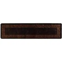 vidaXL Teppichläufer MARSA Schwarz 100 x 400 cm Polyester und PVC