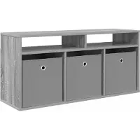 vidaXL Lowboard mit Schubladen Graues Sonoma 102 x 32 x 48,5 cm