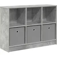 vidaXL Sideboard Betongrau 88,5 x 27,5 x 63,5 cm
