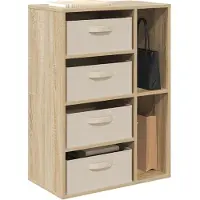 vidaXL Sideboard Sonoma-Eiche 60 x 33,5 x 84 cm
